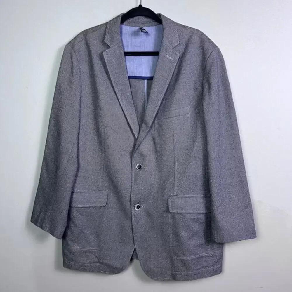 BOSS Hugo Boss sport coat‎ blazer 46 R slim fit cotton easy care check black